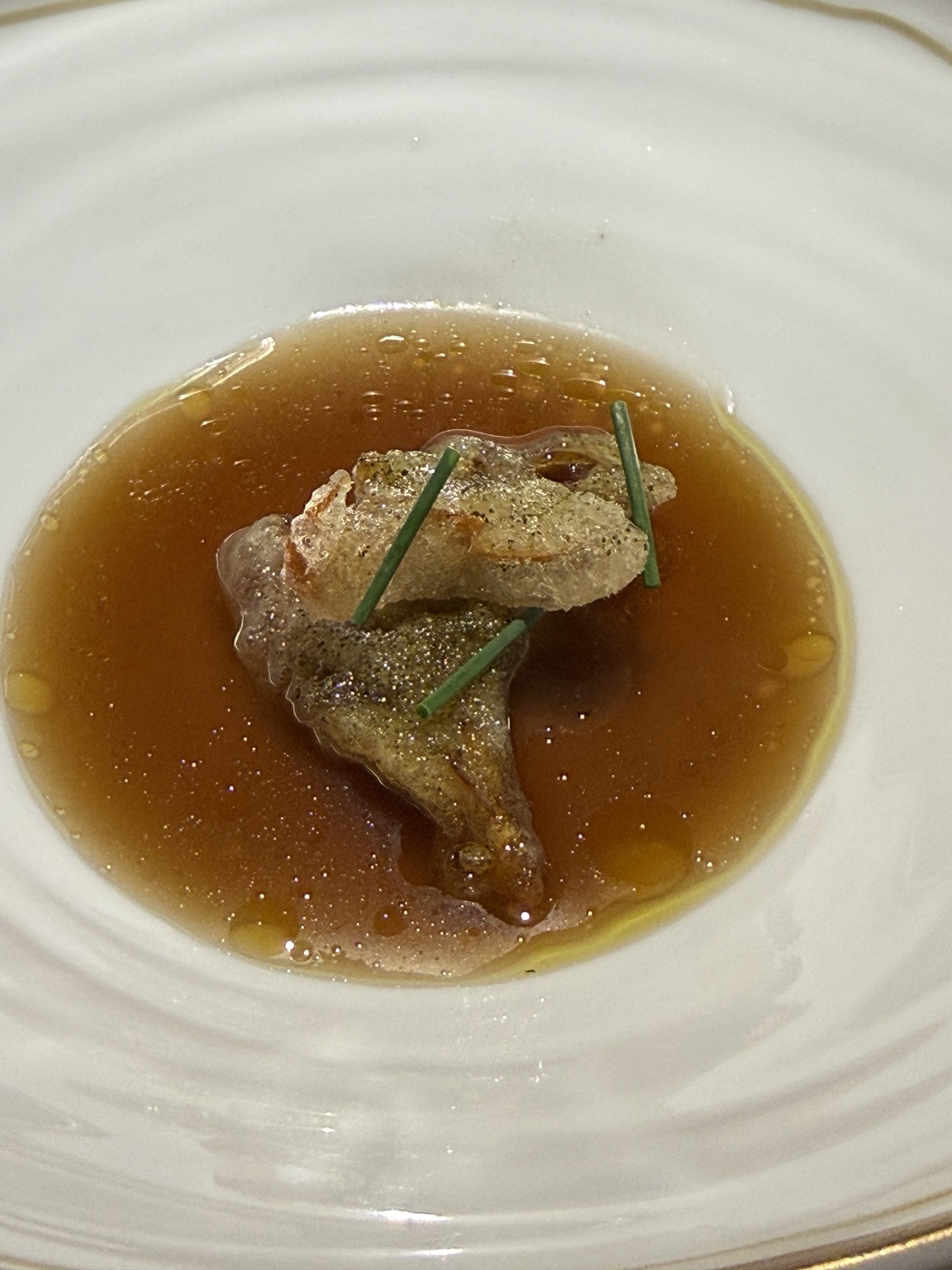 One photographed course from the dinner