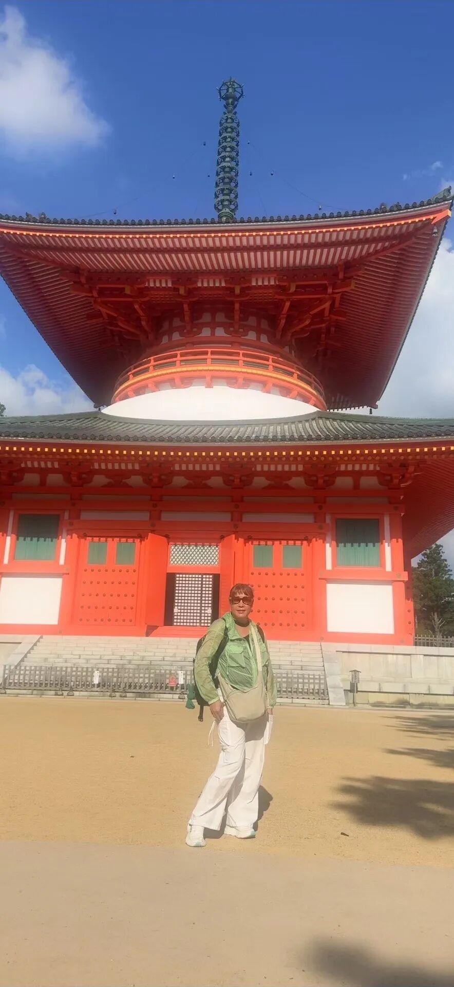 A personal photograph at Koyasan’s temple complex.