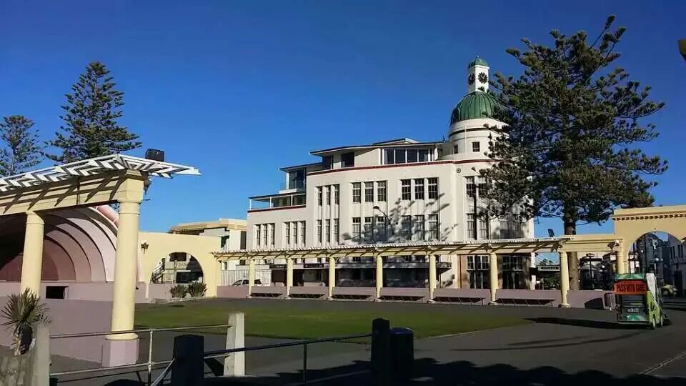 A city building photographed during the New Zealand journey.